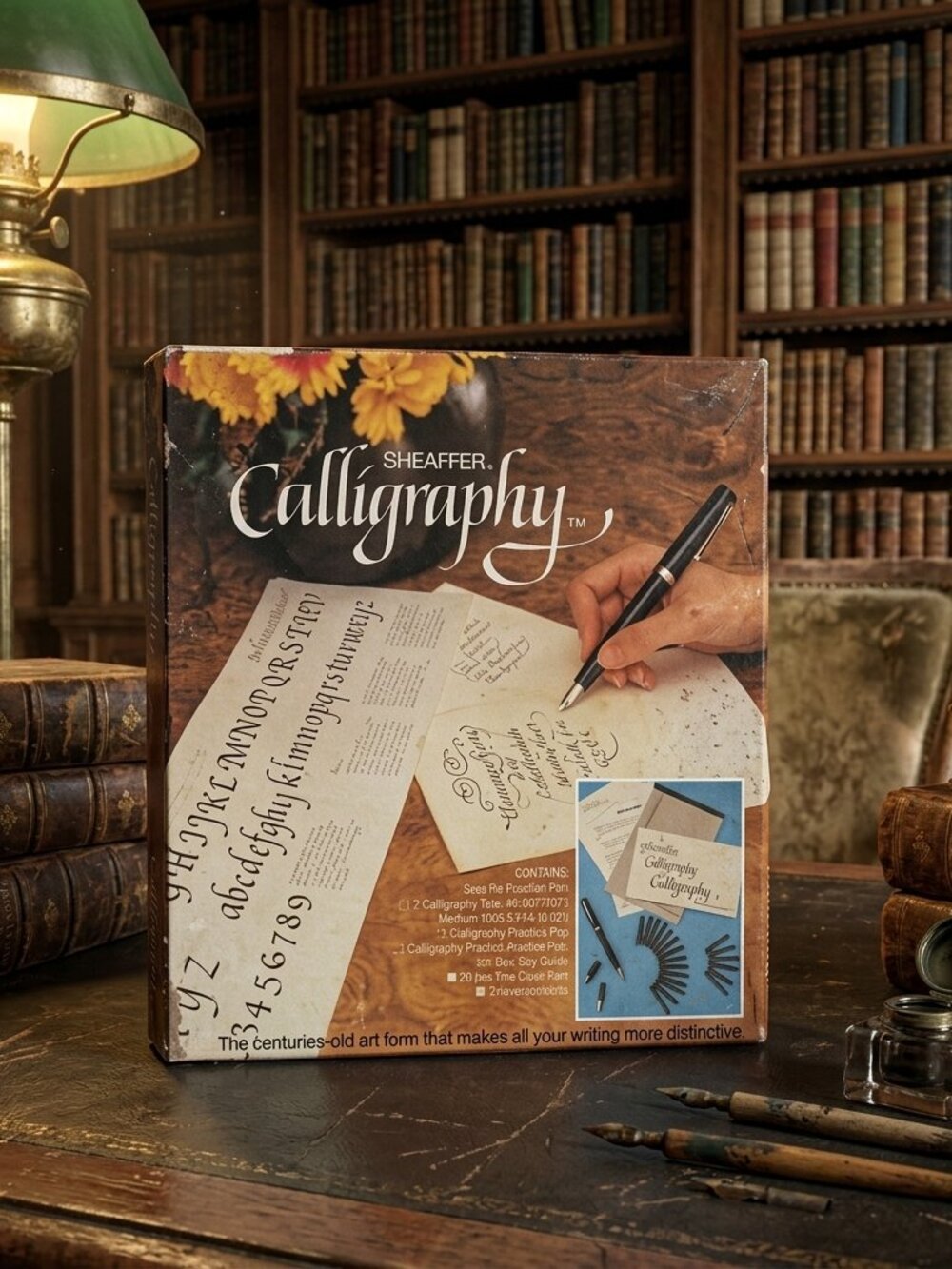 Calligraphy Set Sheaffer Vintage Old Stock Nibs Paper Pads Instruction Booklet